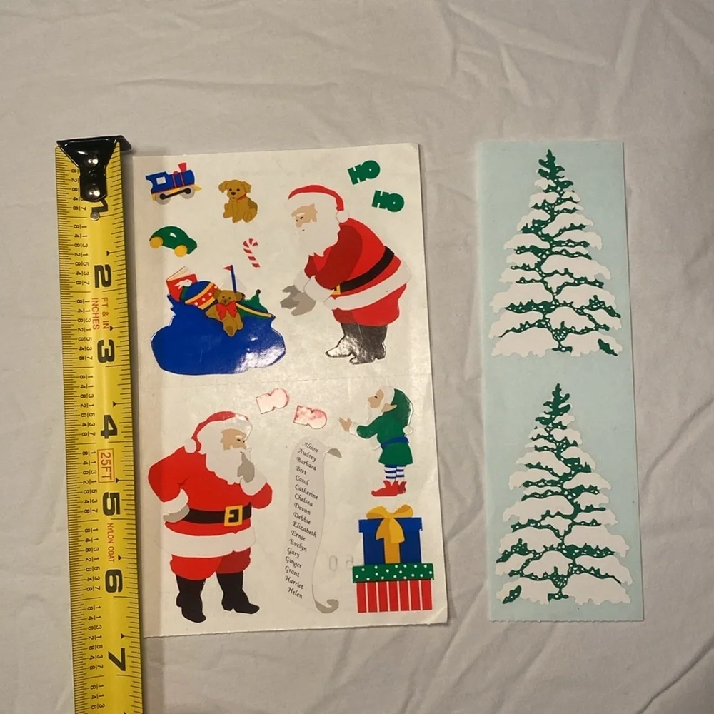 K&Company Assorted Christmas Scrapbooking Stickers Set of 5 Sheets NWOT